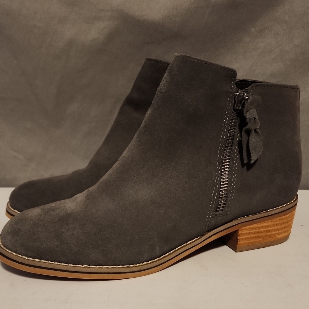 Blondo Charcoal Suede Ankle Booties